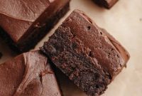 Rich Chocolate Brownies with Tangy Cream Cheese Frosting