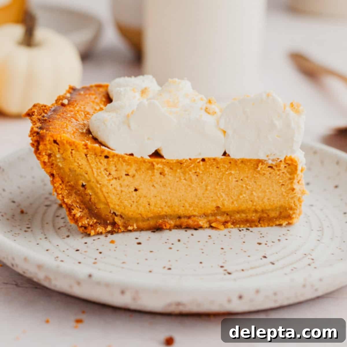 Graham Cracker Crust Pumpkin Pie 1 featured 13260