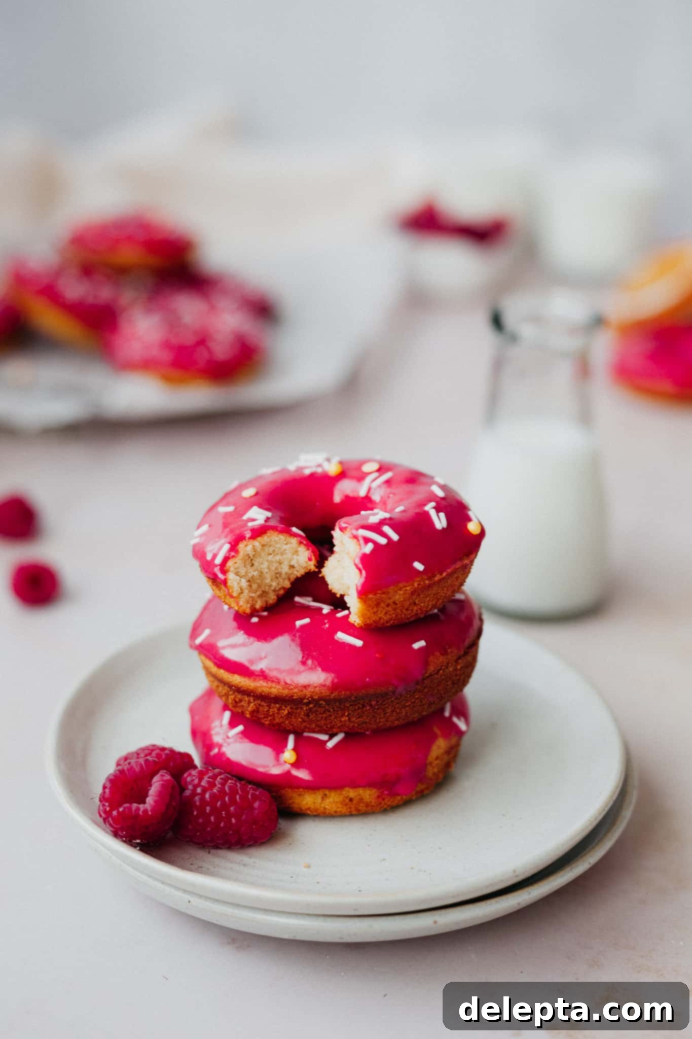 Vanilla Dream Doughnuts with a Raspberry Kiss 1 featured 1375