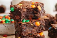Fudgy M and M Brownies