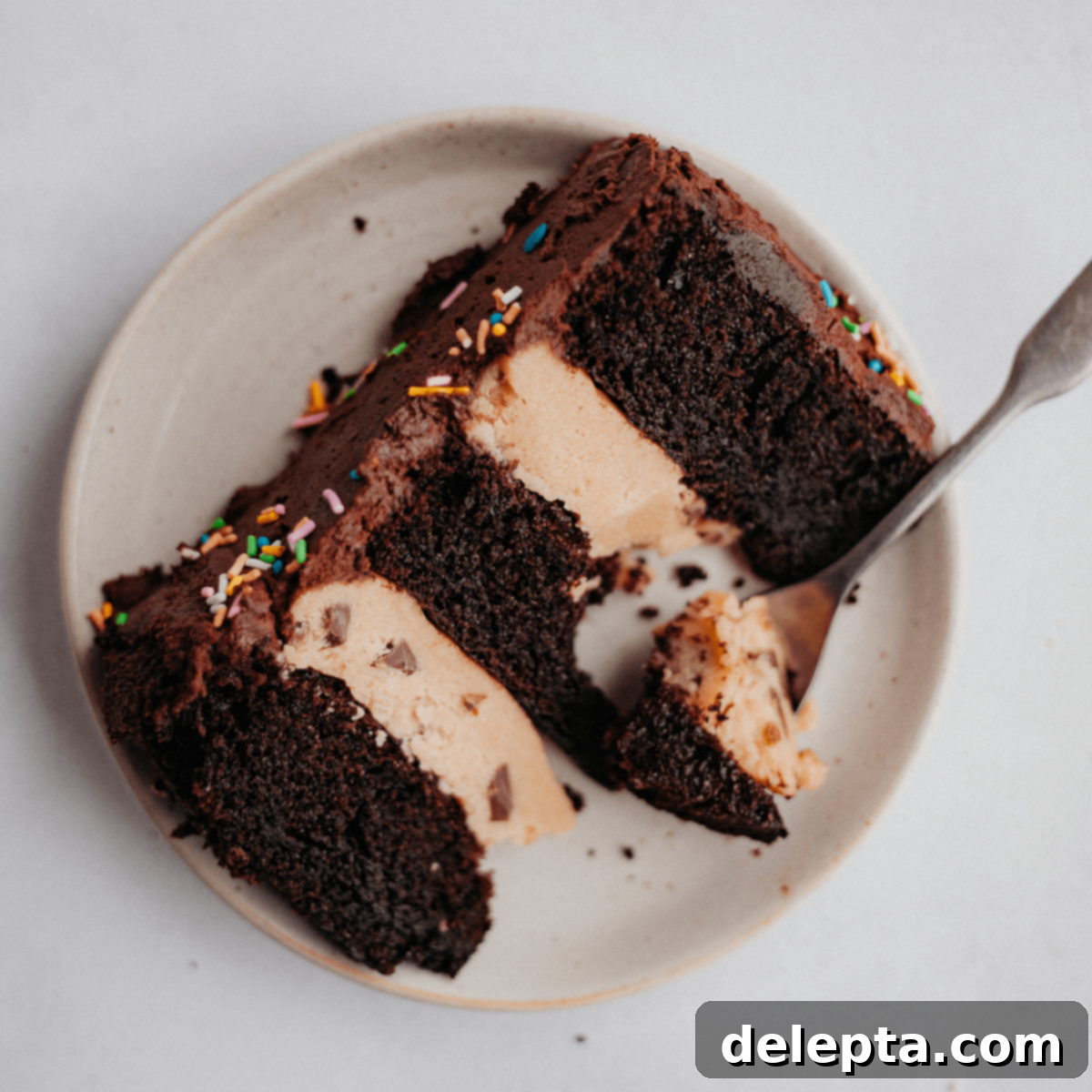 Chocolate Brownie Cookie Dough Fudge Cake 1 featured 1621