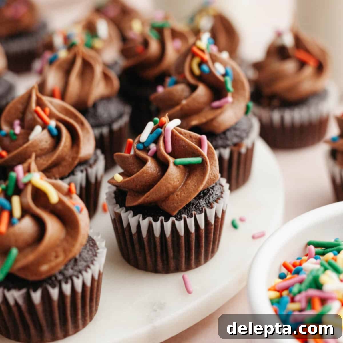 Irresistible Mini Chocolate Cupcakes: Effortlessly Moist Perfection 1 featured 16574