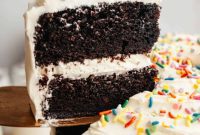 Foolproof Chocolate Cake with Sweet Vanilla Frosting