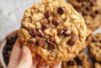 Irresistible Chewy Brown Butter Oatmeal Chocolate Chip Cookies