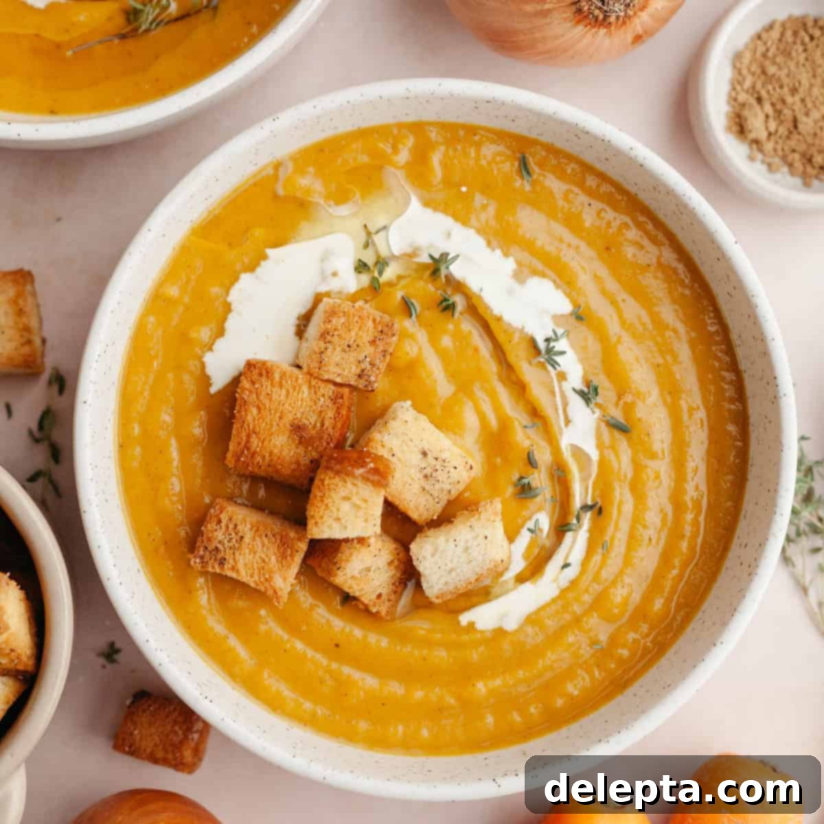 Warm Roasted Butternut & Carrot Ginger Soup 1 featured 17032