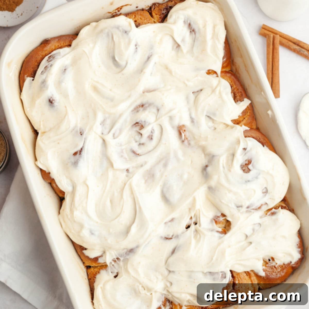 Rich Brown Butter Cinnamon Rolls with Velvety Brown Butter Frosting 1 featured 17504