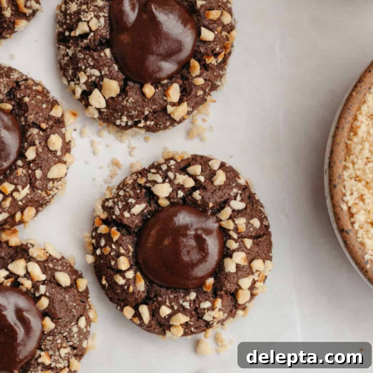 Double Nutella Bliss: Easy Thumbprint Cookies with Ganache 1 featured 17699