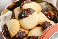 Decadent Chocolate Dipped Danish Butter Cookies