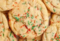 Melt-in-Your-Mouth Brown Butter Christmas Sprinkle Cookies
