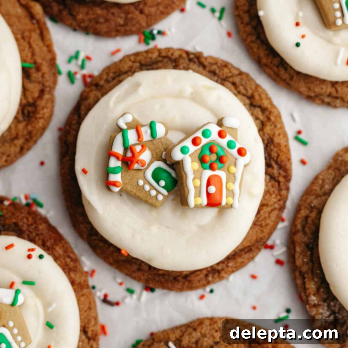Velvet Gingerbread Cookies with Cream Cheese Frosting 1 featured 18205
