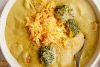 Velvety Chicken and Broccoli Cheddar Soup