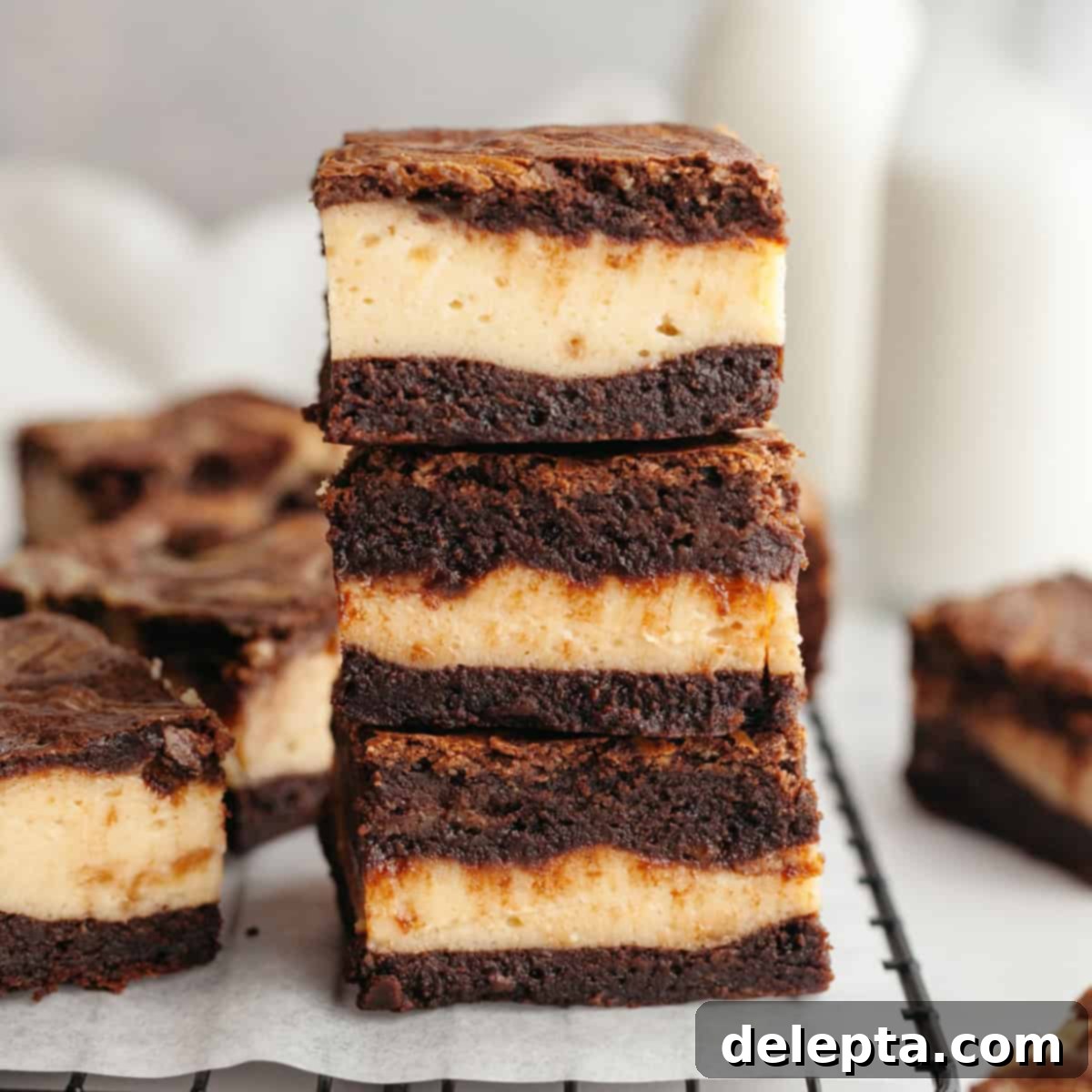 Decadent Peanut Butter Cream Cheese Swirl Brownies 1 featured 18713