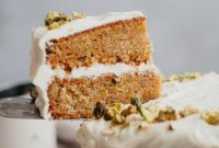 Pistachio-Infused Carrot Cake with Cloud-Like Cream Cheese Frosting