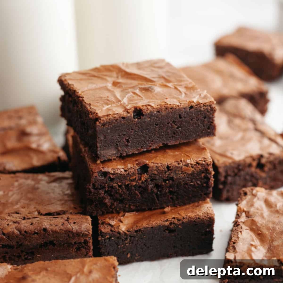 Easy Double Fudge Brownies Better Than Any Bakery 1 featured 18939
