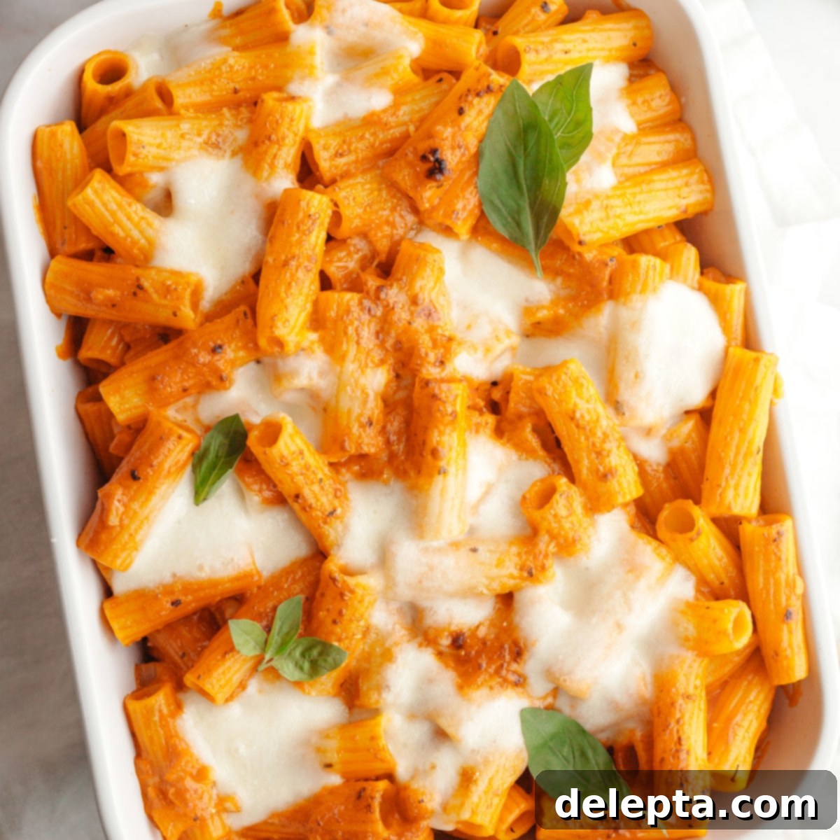 Easy Baked Pasta with Virgin Vodka Sauce 1 featured 19160