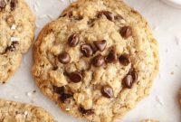 Brown Butter Oatmeal Cookies with Chocolate Chips and Coconut