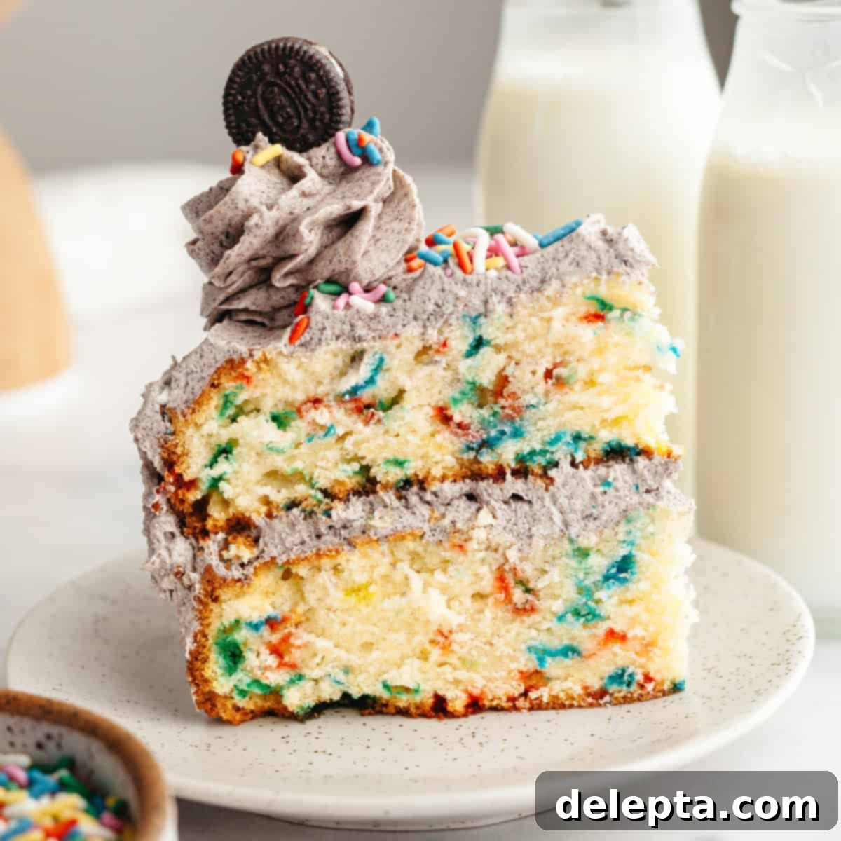 Simply Delicious Funfetti Oreo Cake with Dreamy Oreo Frosting 1 featured 19737