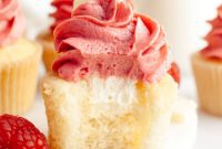 Decadent Raspberry White Chocolate Ganache Cupcakes