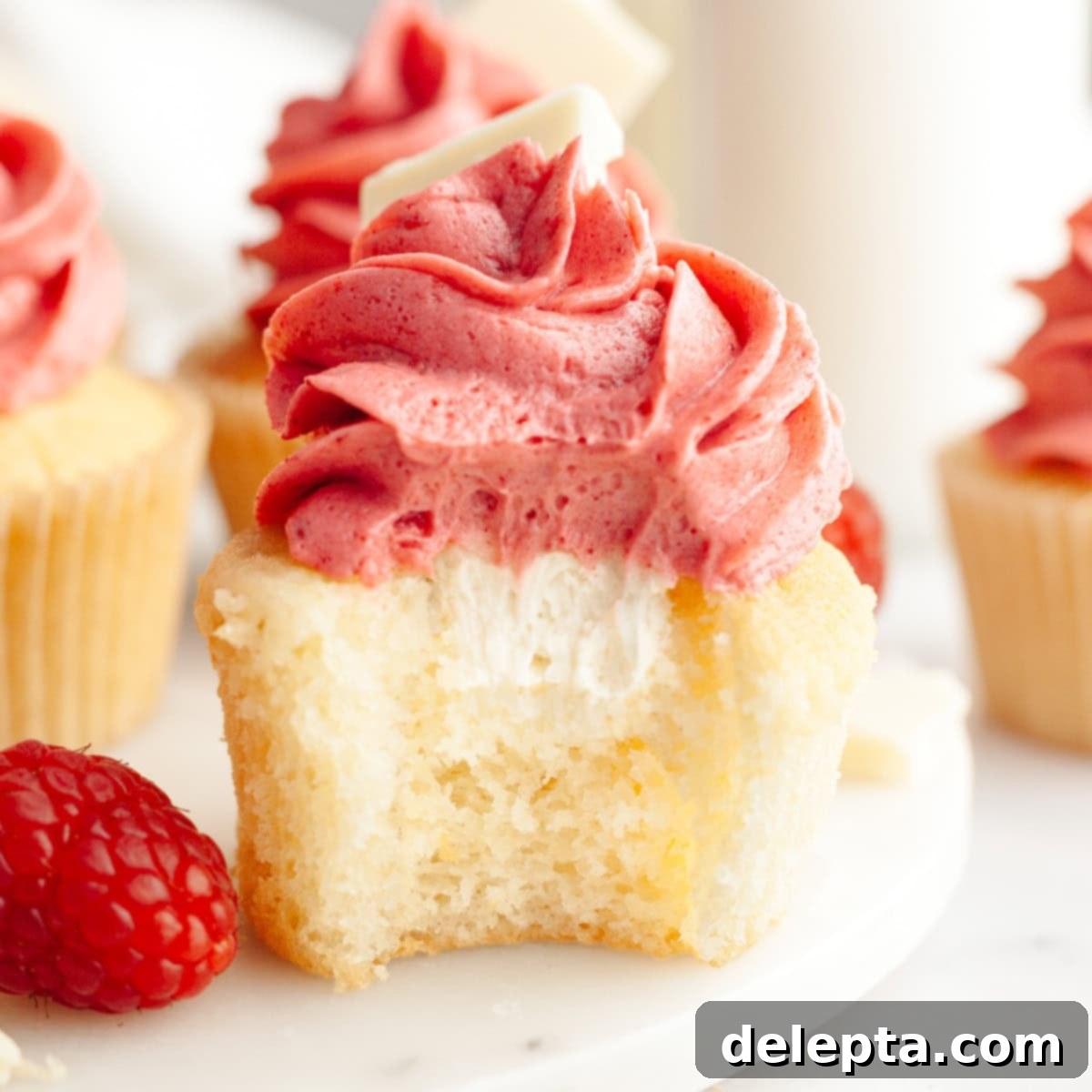 Decadent Raspberry White Chocolate Ganache Cupcakes 1 featured 20327
