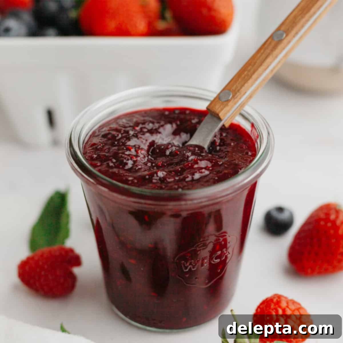 Quick Berry Compote with Frozen Fruit 1 featured 20773