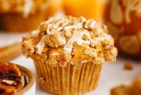 Harvest Pumpkin Pecan Crunch Muffins