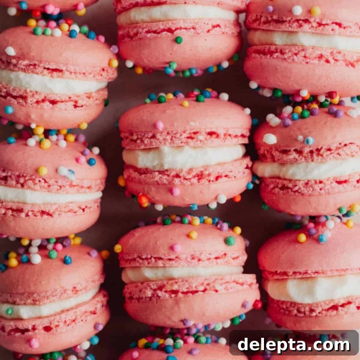 Funfetti Macarons 1 featured 2127