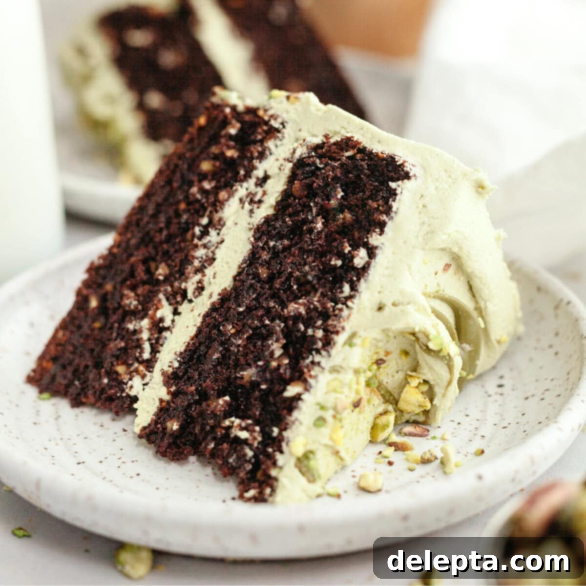 Decadent Chocolate Pistachio Dream Cake 1 featured 21418