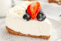 Gelatin-Free No-Bake Vanilla Cheesecake