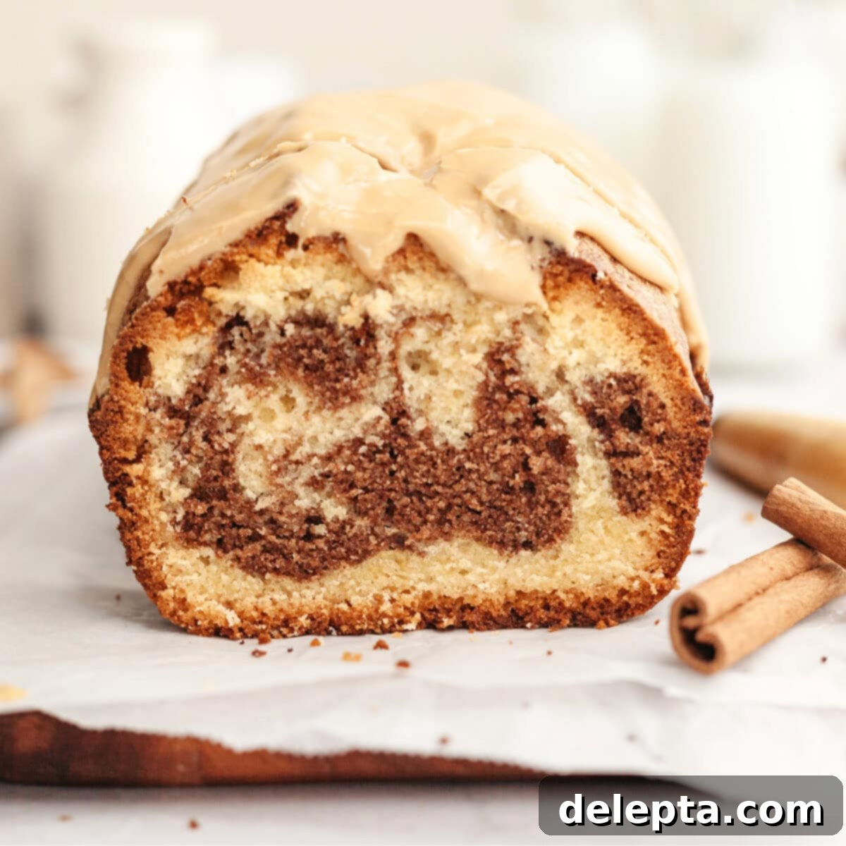Velvet Cinnamon Pound Cake with Espresso Maple Glaze 1 featured 21941