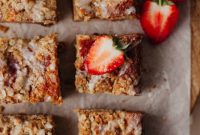 Luscious Strawberry Crumb Cake