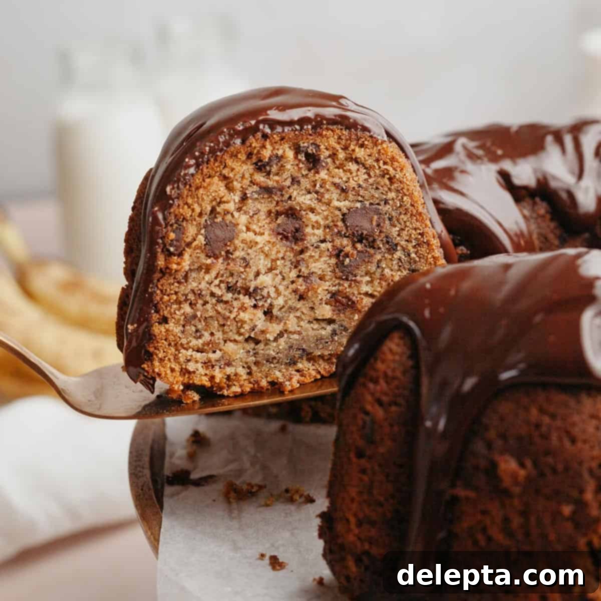 Decadent Chocolate Chip Banana Bundt Cake 53 featured 3245