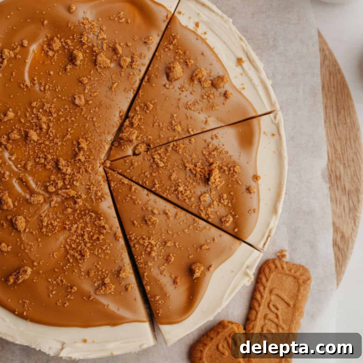 Simple No-Bake Lotus Biscoff Cheesecake 1 featured 3411