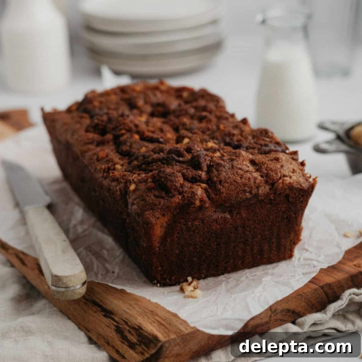 Cinnamon Crumble Banana Bread 1 featured 3499
