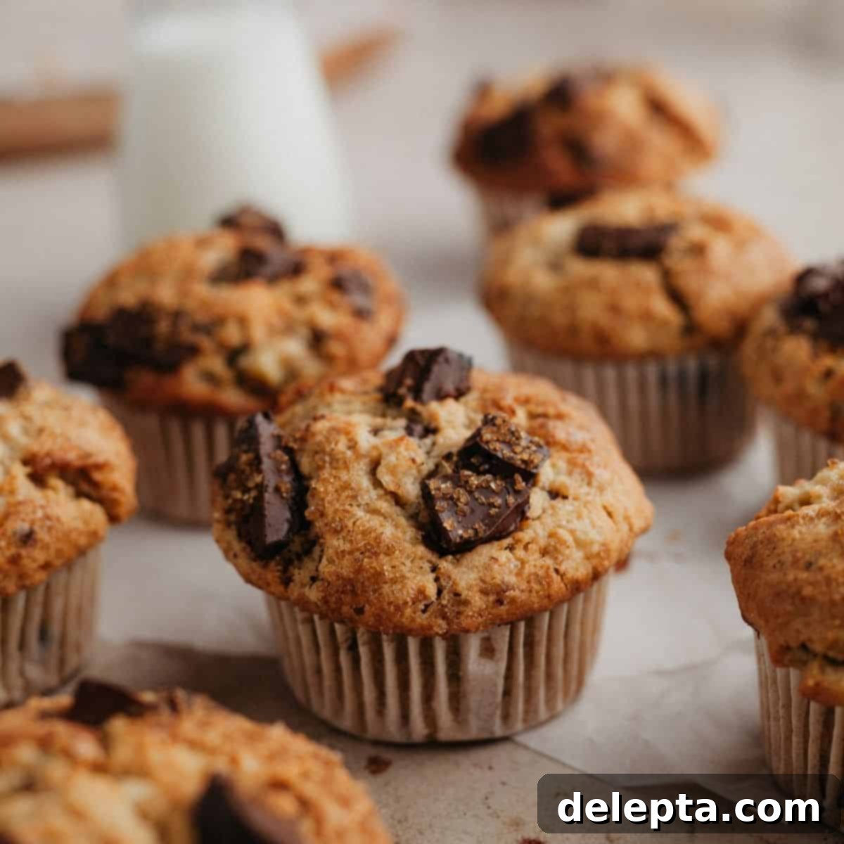 Irresistible Chocolate Chip Peanut Butter Muffins 1 featured 3668