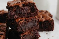 Decadent Triple Chocolate Cherry Brownies