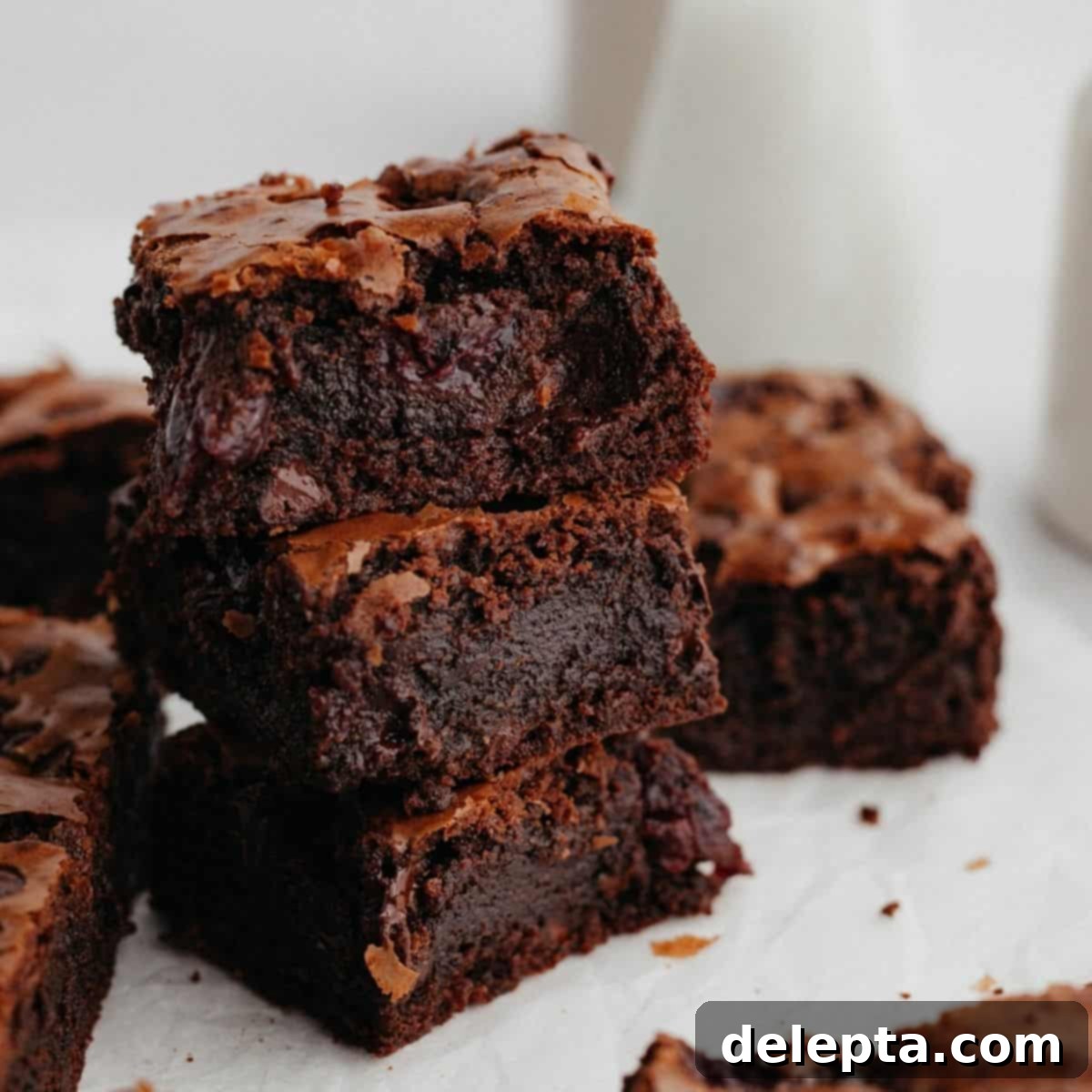 Decadent Triple Chocolate Cherry Brownies 1 featured 4278