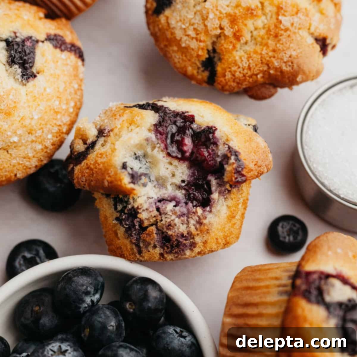 Signature Buttermilk Blueberry Muffins 1 featured 451