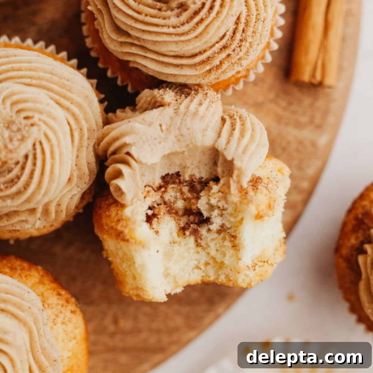 Spiced Cinnamon Cupcakes with Golden Brown Sugar Buttercream 1 featured 4524