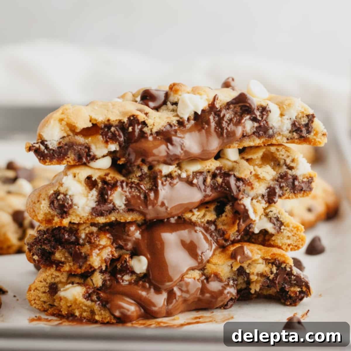 Ultimate Thick and Gooey Chocolate Lava Cookies 1 featured 5680