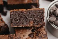 Decadent Fudgy Triple Chocolate Brownies
