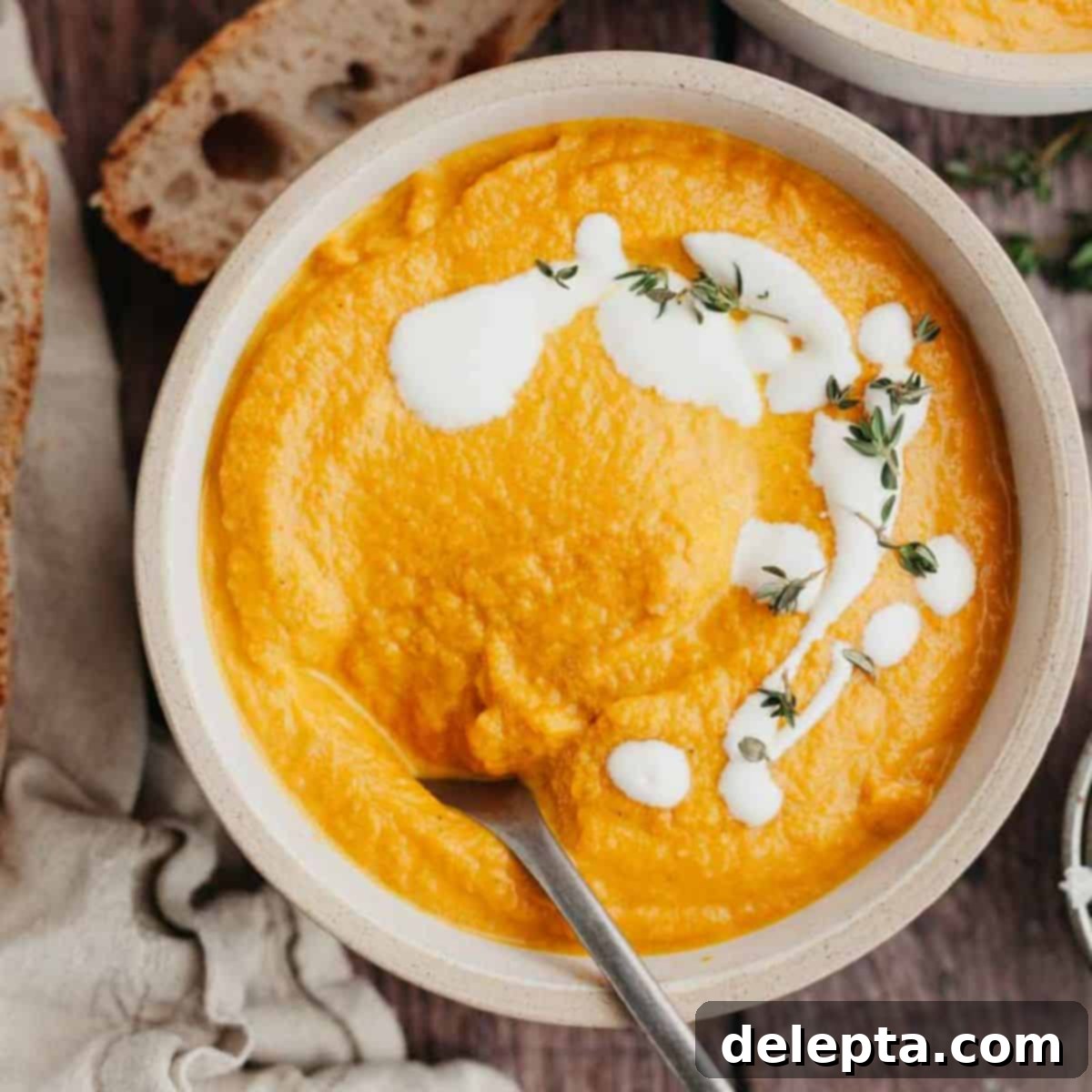 Velvet Pumpkin Carrot Soup 1 featured 8237
