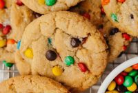 Pillowy M&M Cookie Bites