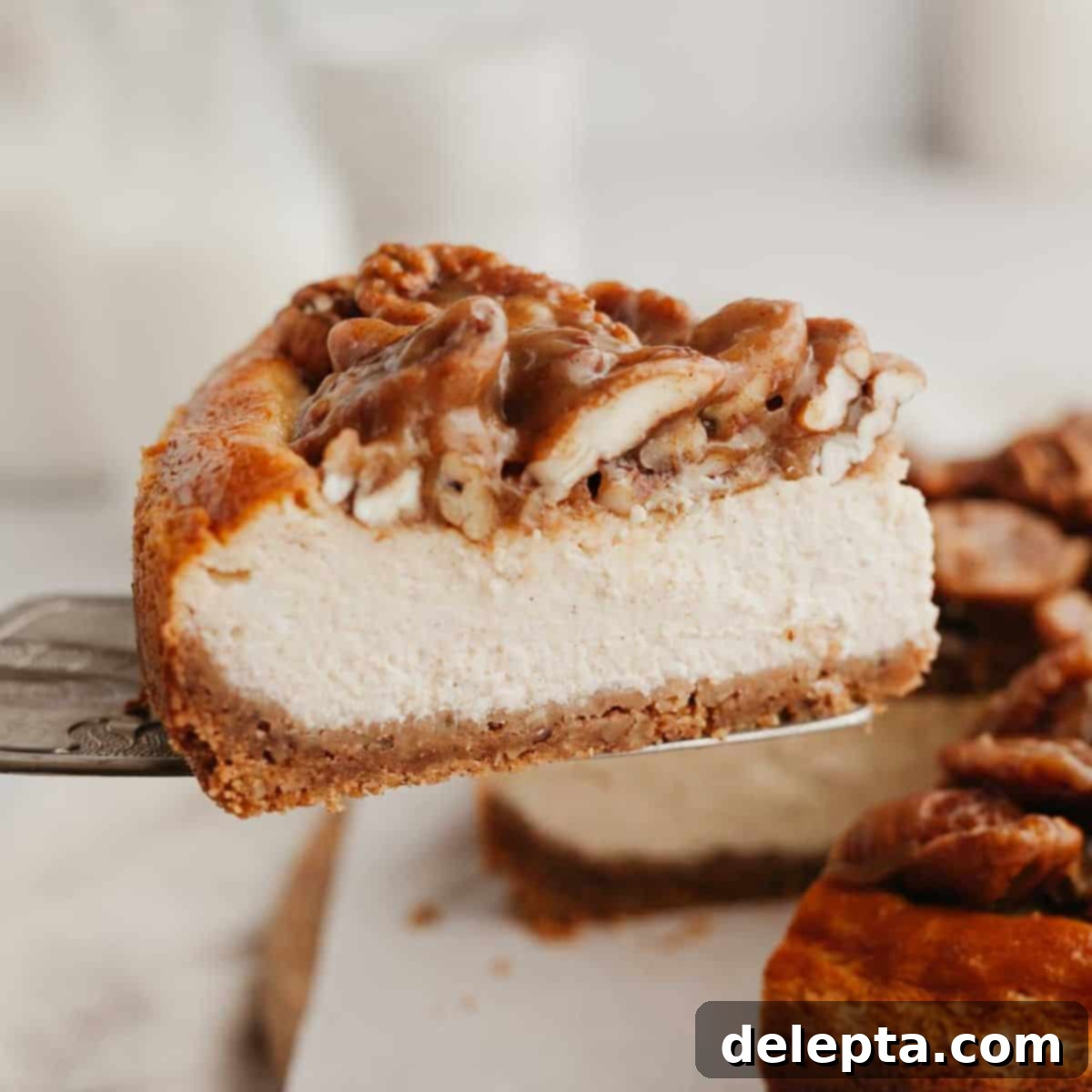 Decadent Pecan Pie Cheesecake 1 featured 8757