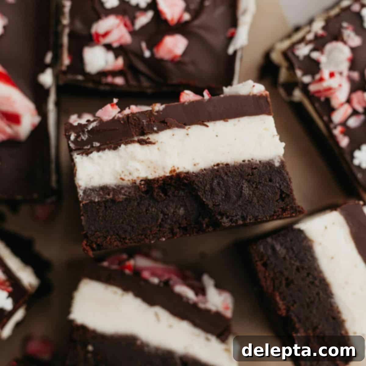 Peppermint Bark Fudge Squares 22 featured 8893