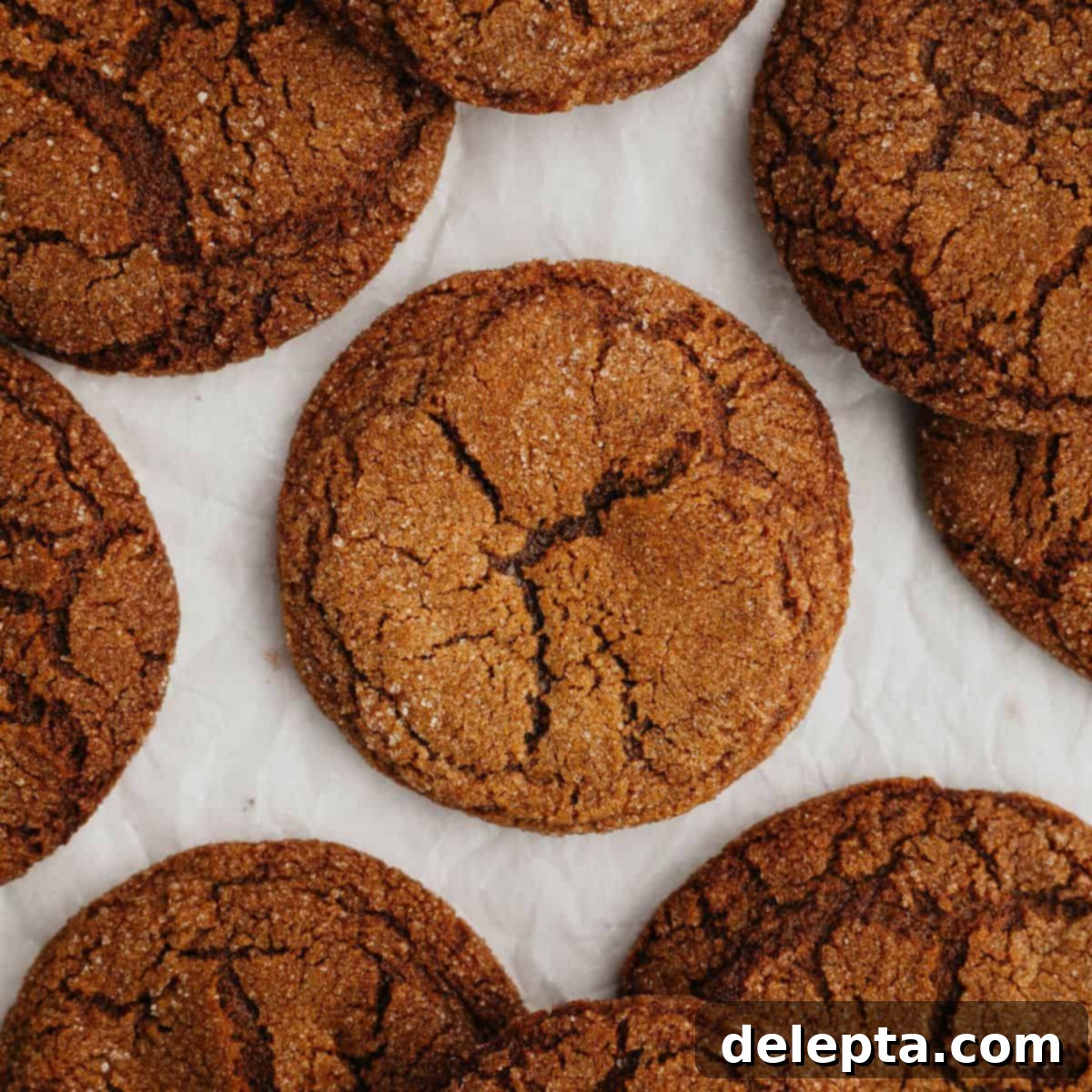 Chewy Spiced Molasses Crinkles 1 featured 9009