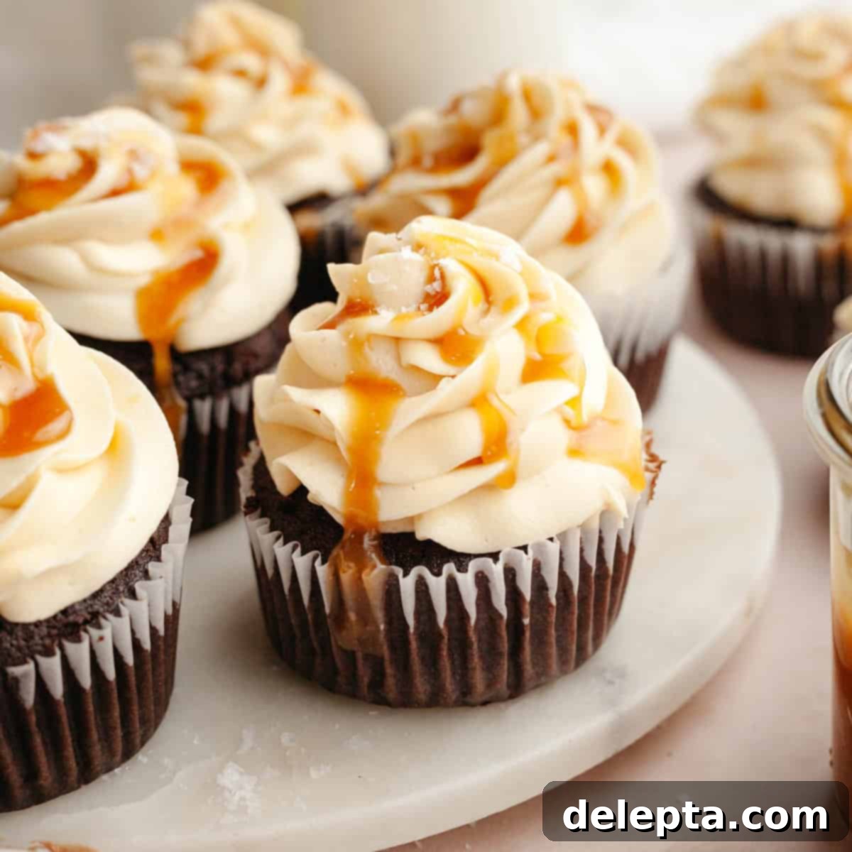 Decadent Chocolate Salted Caramel Cupcakes 1 featured 9744