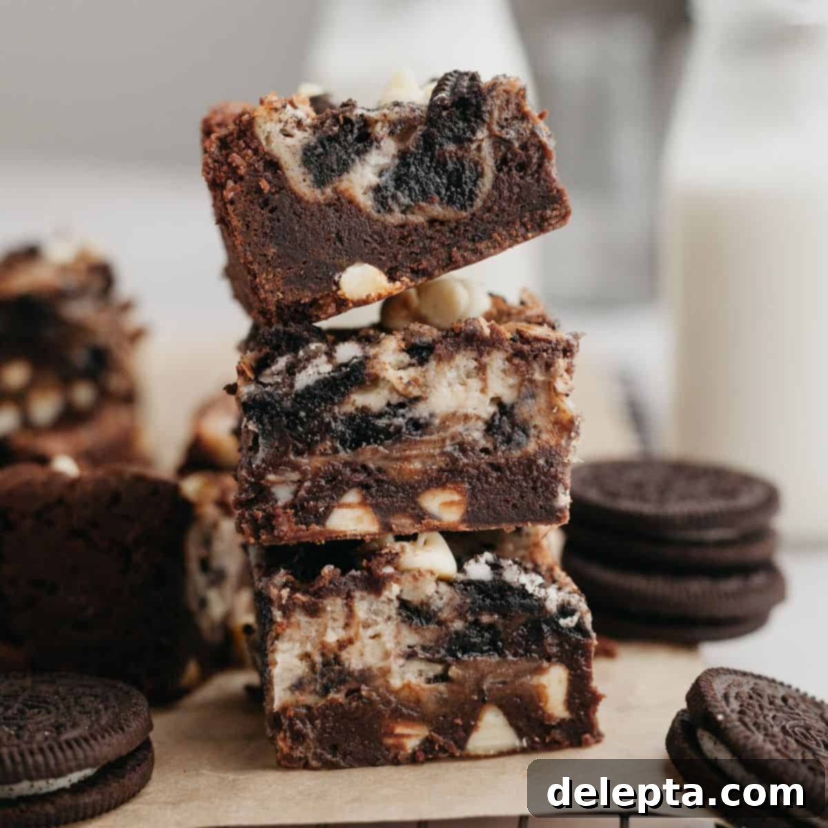 Oreo Cheesecake Swirl Brownies 1 featured 9779