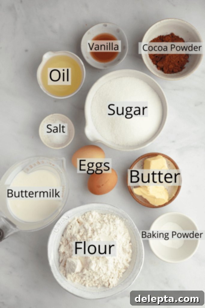 Sweet Harmony Cupcakes 3 All the ingredients needed to make chocolate and vanilla cupcakes, weighed out into small bowls.