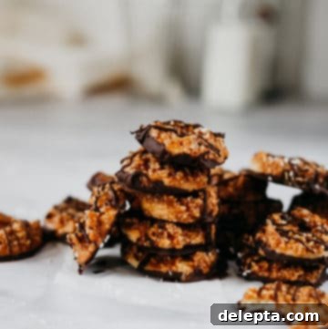 The Ultimate Homemade Samoas 7 stacks of homemade samoas