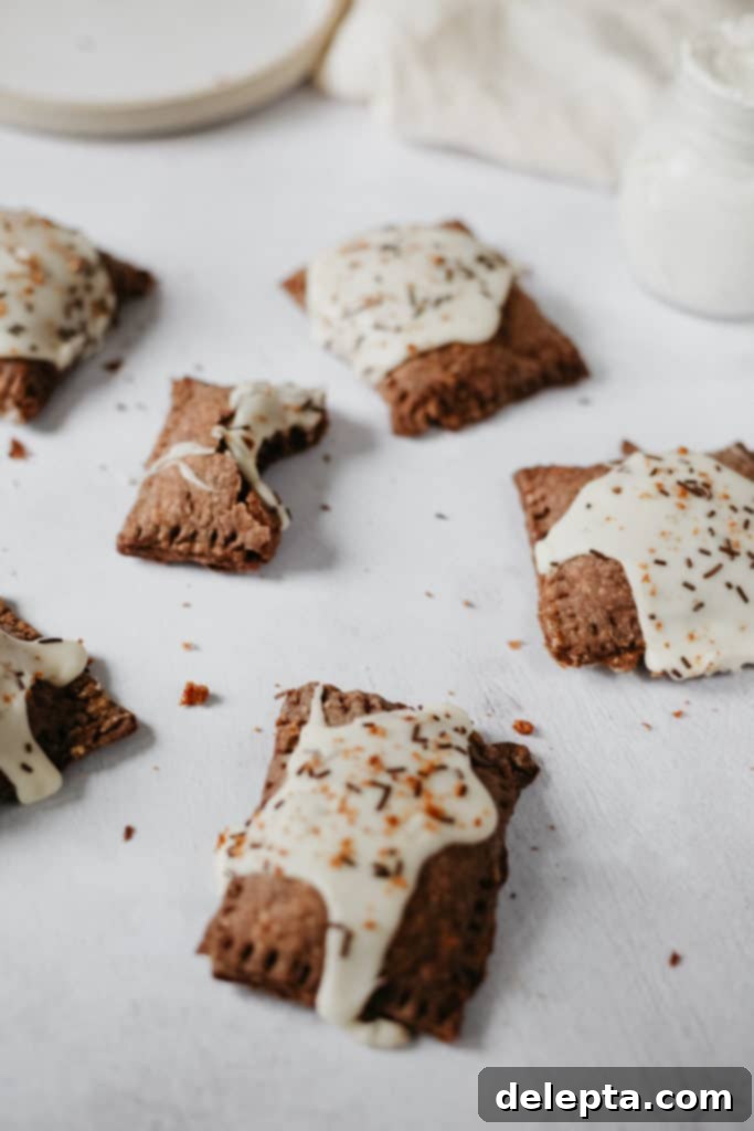 S'mores Pop Tarts with Gooey Marshmallow Glaze 4 s'mores pop tarts
